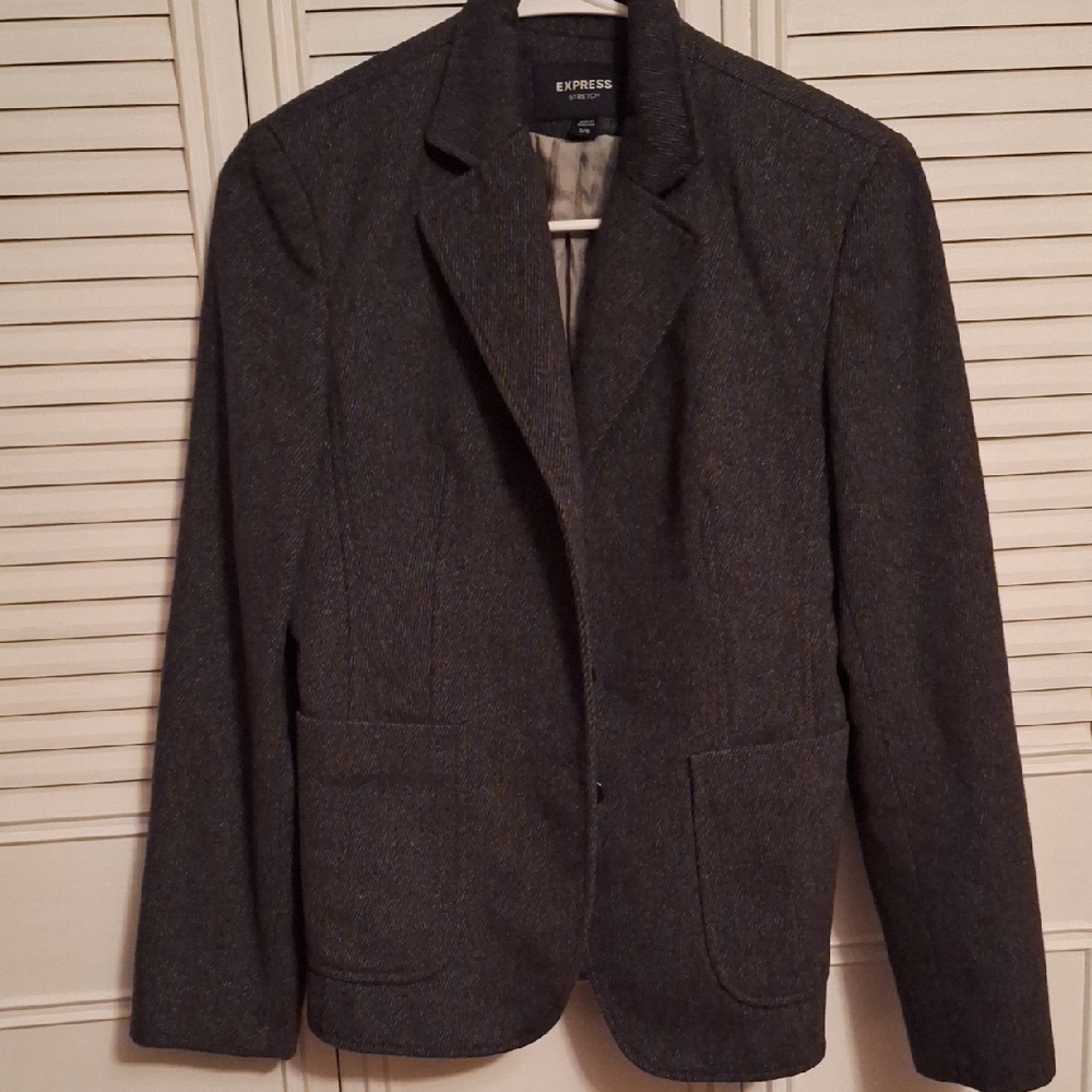 Express Women's Charcoal Blazer